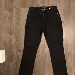 NYDJ Women's Classic Black Straight Leg Jeans